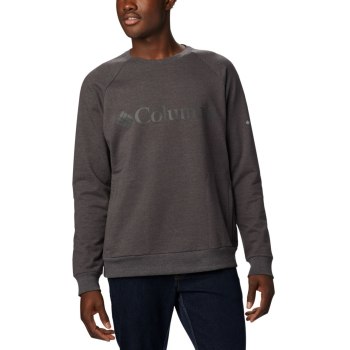 Columbia Lodge Crew Tall, Sudaderas Grises Oscuro Para Hombre | 201395-FAZ